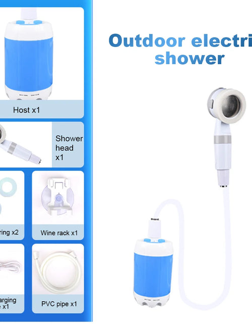 Load image into Gallery viewer, Portable Outdoor Shower Set Handheld Shower Head Adjustable Flow Camping Shower for Hiking Backpacking Beach Traveling
