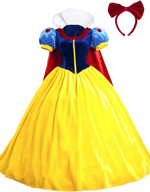 Load image into Gallery viewer, Halloween Classic Deluxe Princess Costume Adult Queen Fairytale Dress Role Cosplay for Kids Adult
