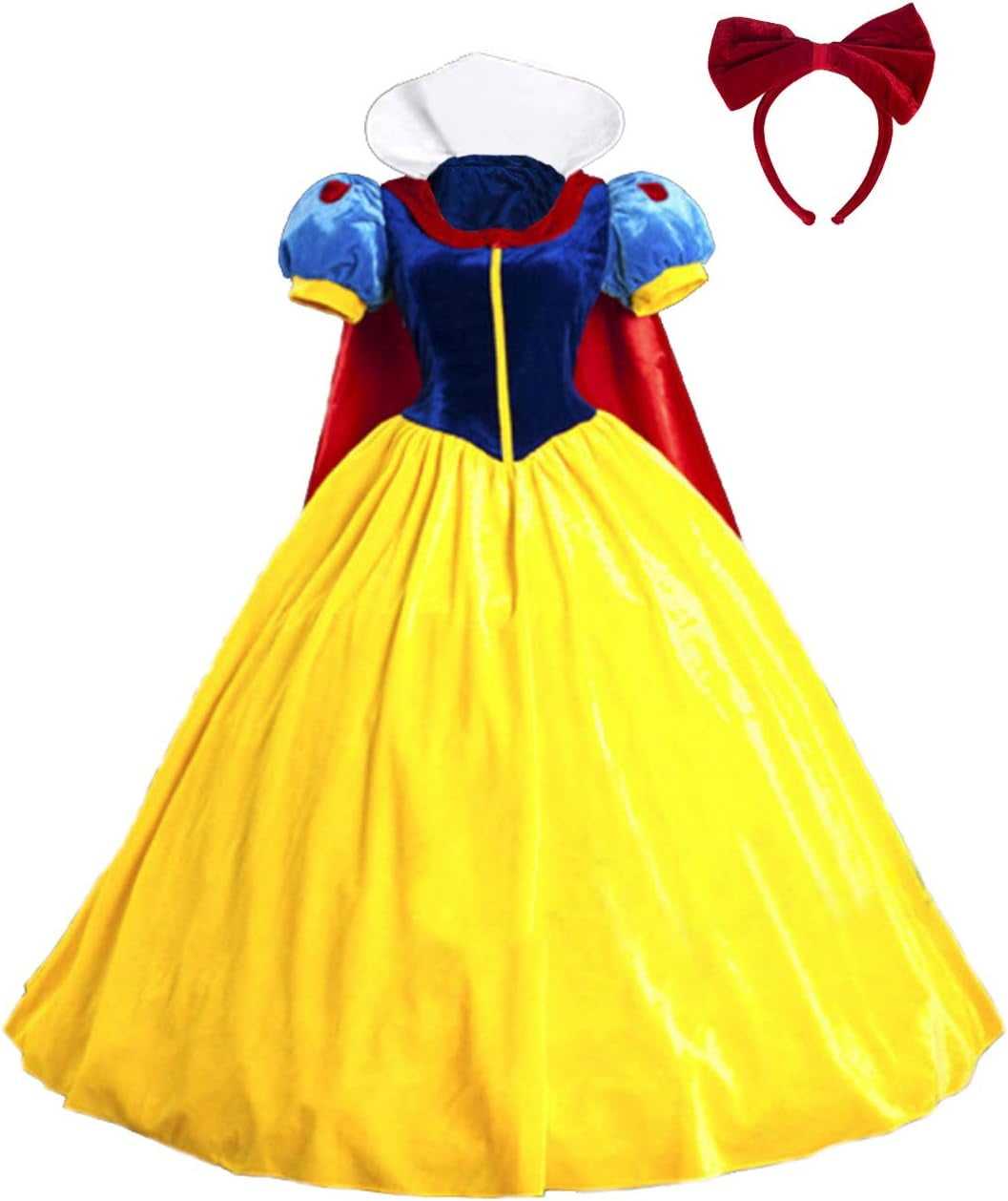 Halloween Classic Deluxe Princess Costume Adult Queen Fairytale Dress Role Cosplay for Kids Adult