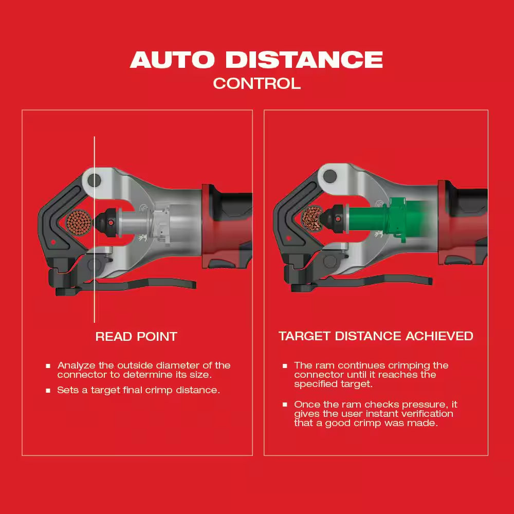 M18 18V Lithium-Ion Cordless FORCE LOGIC 750 MCM Dieless Crimping Tool Kit with 2 2.0 Ah Batteries and Bag