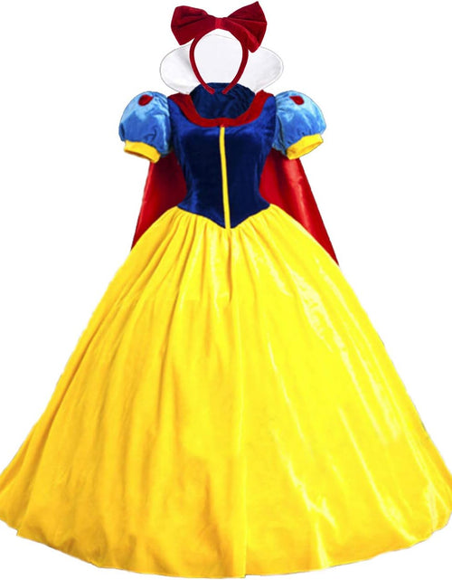 Load image into Gallery viewer, Halloween Classic Deluxe Princess Costume Adult Queen Fairytale Dress Role Cosplay for Kids Adult
