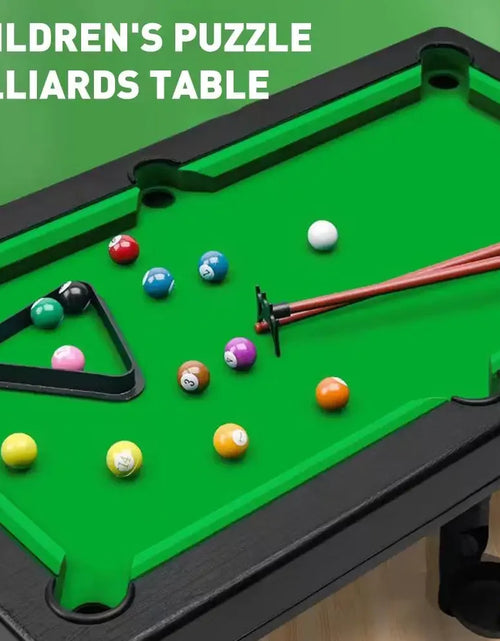 Load image into Gallery viewer, Desktop Pool Table Interactive Simulation Miniature Pool Game Children&#39;S Pool Table Home Mini Snooker Billiards Game Sets
