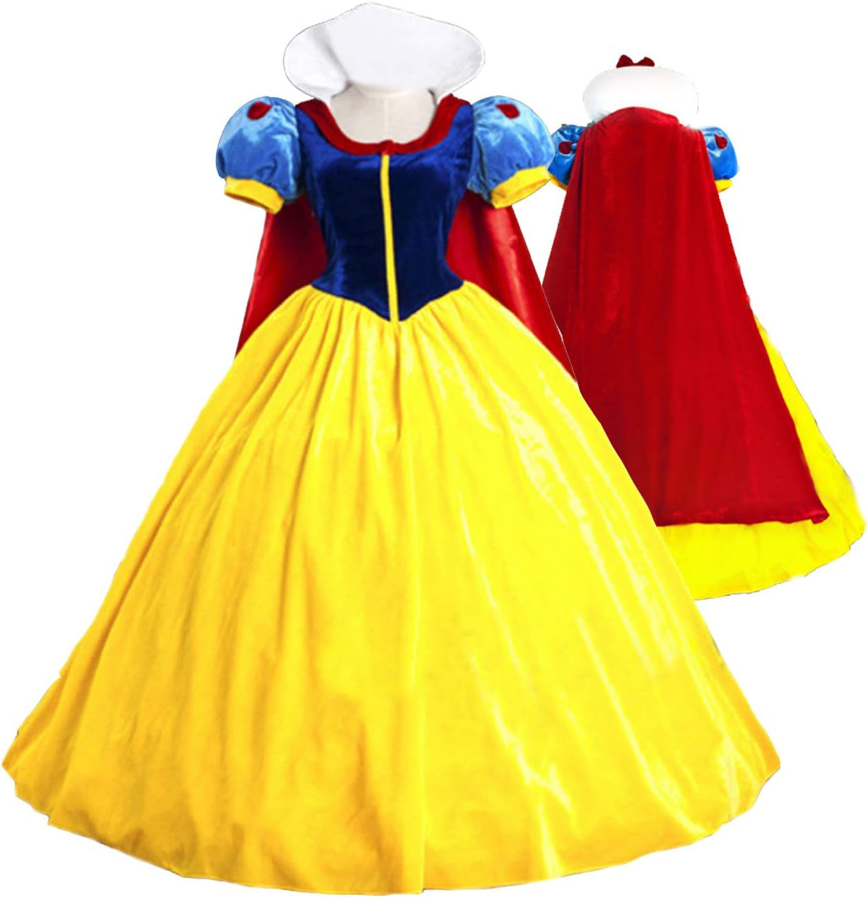 Halloween Classic Deluxe Princess Costume Adult Queen Fairytale Dress Role Cosplay for Kids Adult