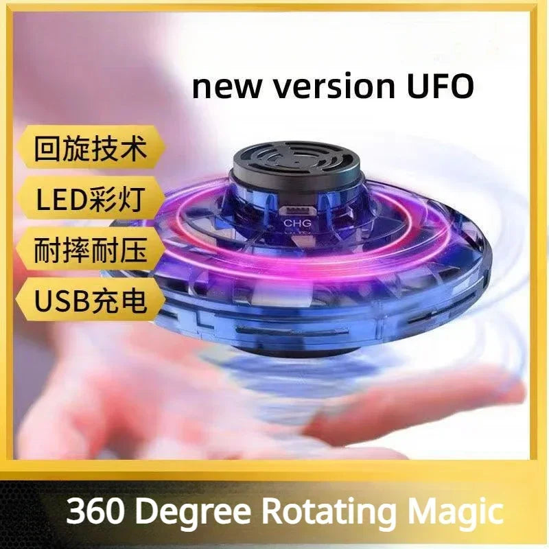 Creative Outdoor Fun Boomerang Fidget Spinner Hand Controlled Mini Drone UFO Flying Toy 360 Degree Rotating Magic Flying Spinner