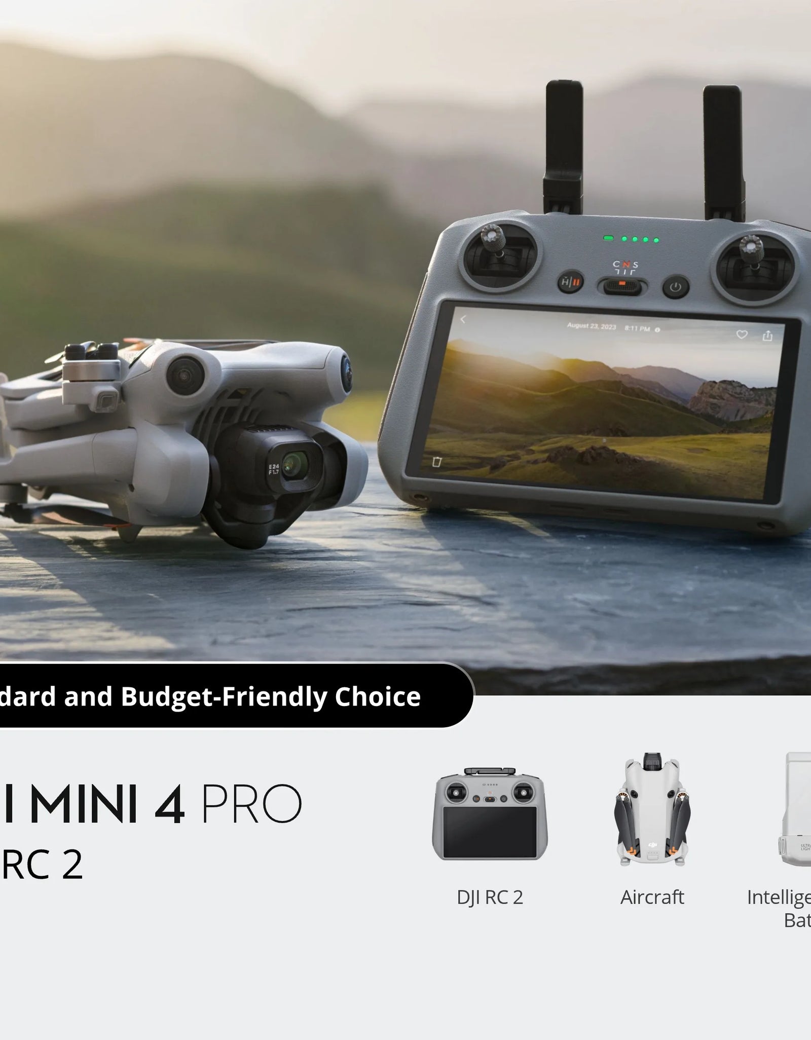 Mini 4 Pro Folding Mini-Drone with 4K/60 Fps HDR Video Camera