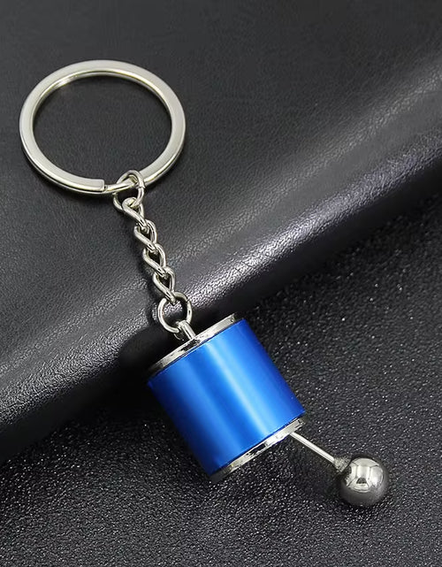 Load image into Gallery viewer, Creative Car 6 Speed Gearbox Gear Head Keychain Manual Transmission Lever Metal Key Ring Car Refitting Metal Pendant Keychain
