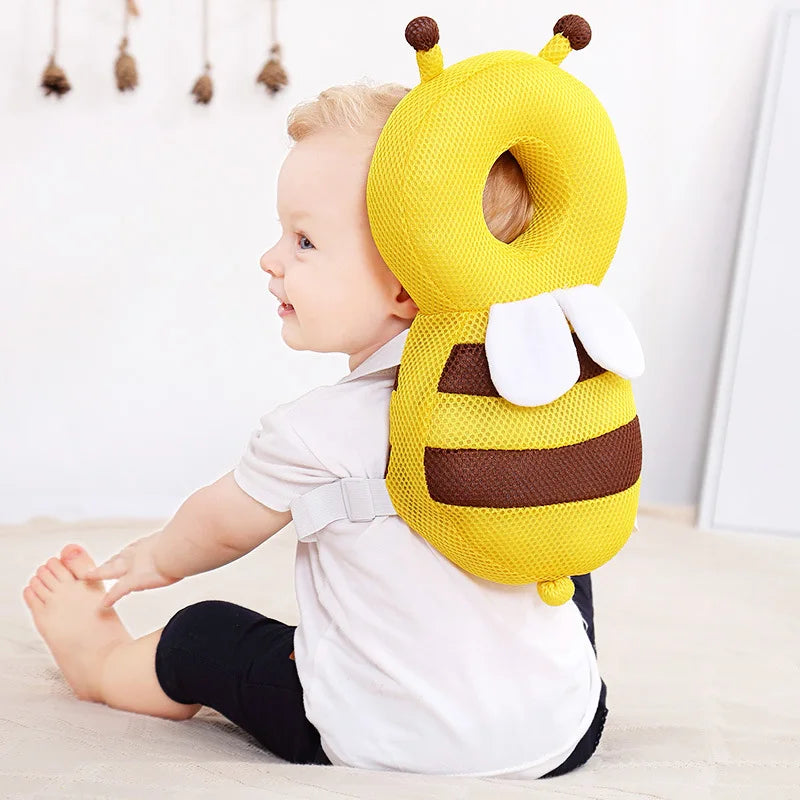 Head Back Protector Baby Protect Pillow Learn Walk Head Protector Cushion anti Fall Backward Cap Carry Cartoon Kids Safe Bibi