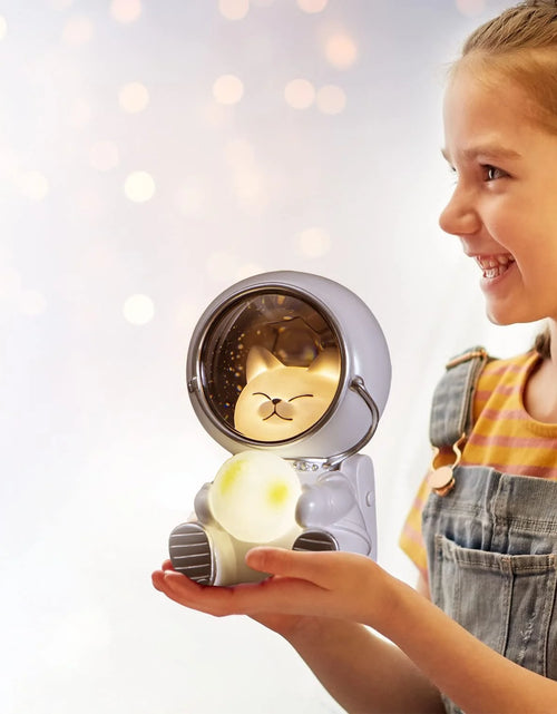 Load image into Gallery viewer, Astronaut Projector Night Light, Cute Spaceman LED Night Light Astronaut Moon Lamps for Kids Adults for Bedroom, Christmas, Birthdays, Space Cat
