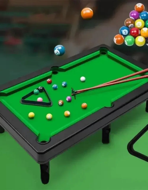 Load image into Gallery viewer, Desktop Pool Table Interactive Simulation Miniature Pool Game Children&#39;S Pool Table Home Mini Snooker Billiards Game Sets
